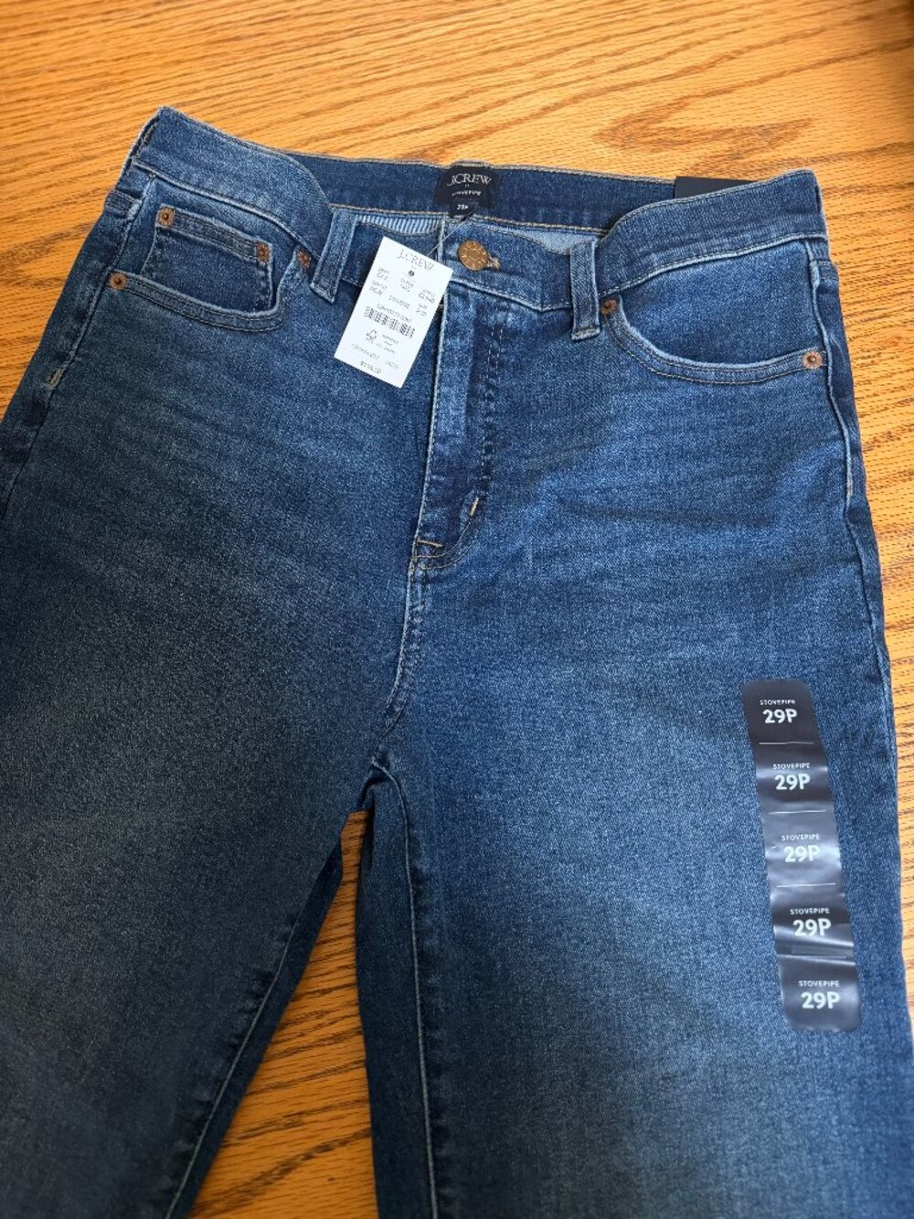 NWT! J. Crew Stovepipe Straight Jean - Size 29P
